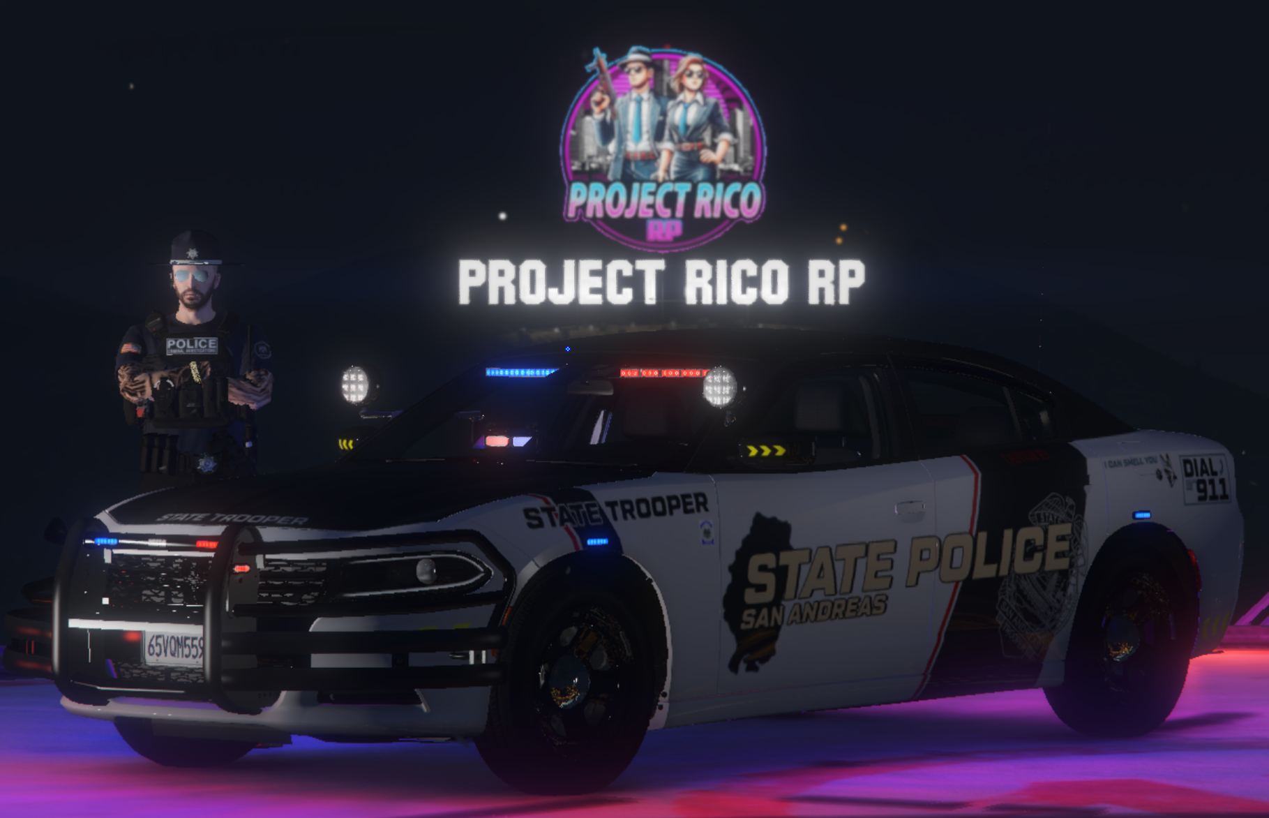 Project Rico State Police Patrol Car